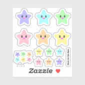 VALUE Kawaii Star Schattige Rainbow Shoot voor de  Sticker (Vel)
