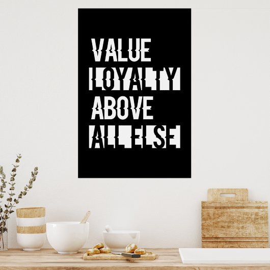 Value Loyalty - Ray Red Poster (Keuken)