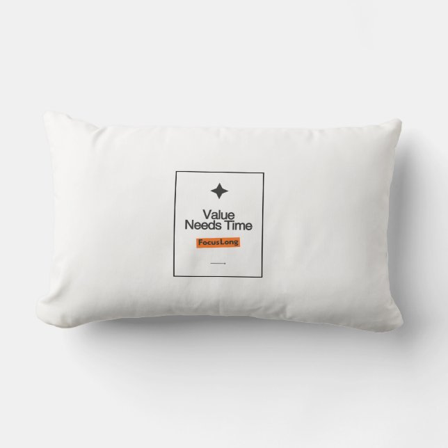Value Needs Time Lenden Kussen – Lange HomeDecor (Voorkant)