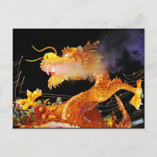 Valuegem Chiness Dragon Post Card Briefkaart (Voorkant)