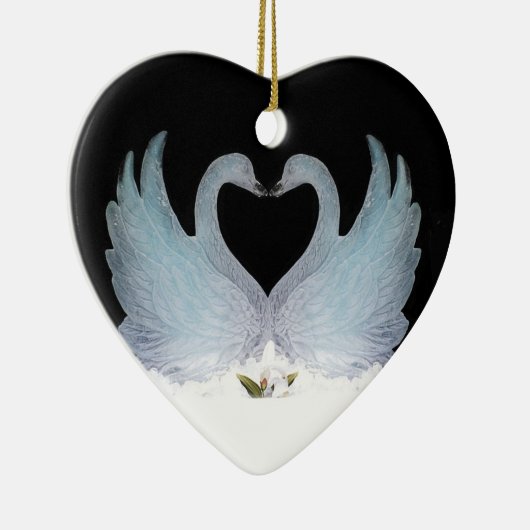 Valuegem Love Swans Hart Ornament (Rechts)