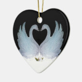 Valuegem Love Swans Hart Ornament (Links)