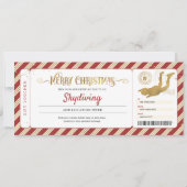 Valuta cadeau kerst ticket parachutespringen kaart (Voorkant)