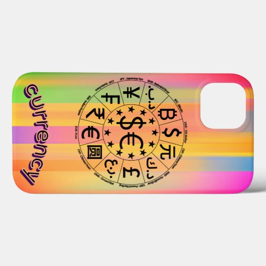valuta Case-Mate iPhone case (Achterkant (horizontaal))