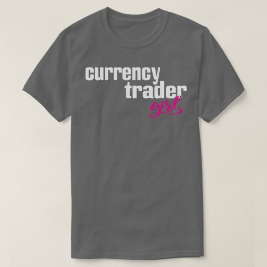 Valuta Trader Meisje 1 T-shirt (Design voorkant)