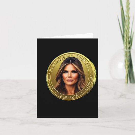 Valuta Trump en Melania lanceert mememunt Trump Kaart (Voorkant)