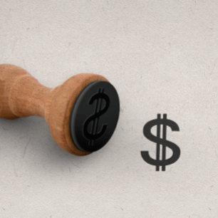 Valuta van Kaarten met dollar Punch Valuta Taakkaa Rubberstempel