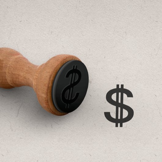 Valuta van Kaarten met dollar Punch Valuta Taakkaa Rubberstempel