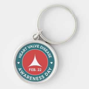Valve Disease Day - Small Round Sleutelhanger