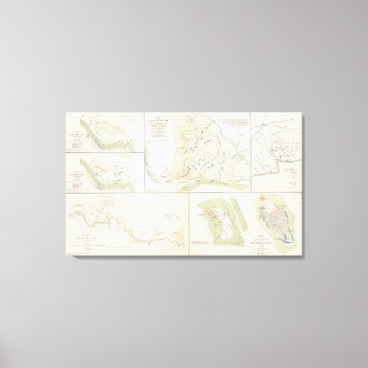Valverde, Shiloh, Ft Craig, Roanoke Island Canvas Afdruk (Voorkant)