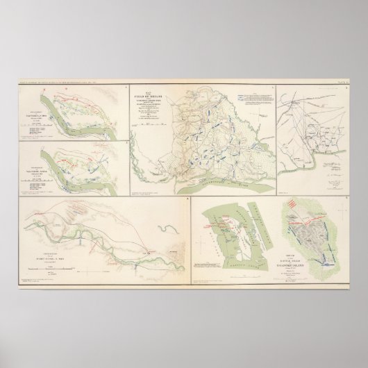 Valverde, Shiloh, Ft Craig, Roanoke Island Poster (Voorkant)