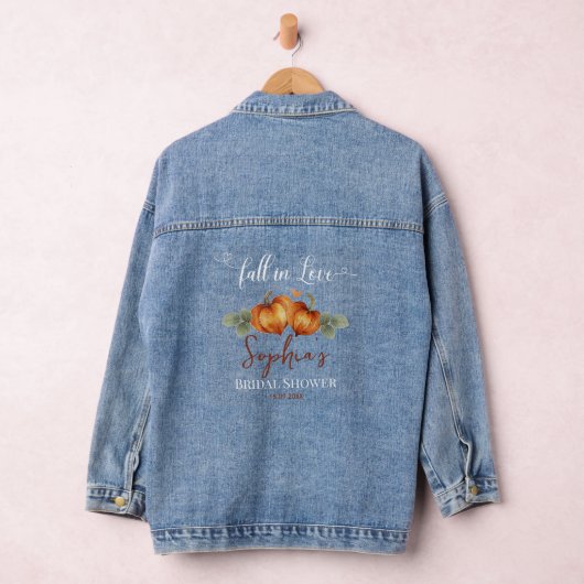 Valverliefde Pompoen Hart Bruidsfeest Denim Jacket (Hangar)