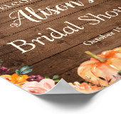 Valverliefde Slingerlichten Bruiloftssalon Bord Poster (Hoek)