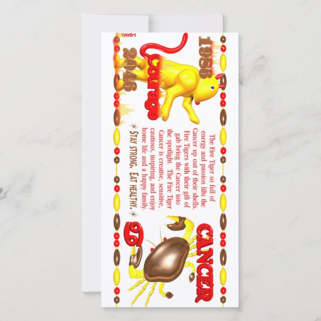 Valxart 1986 2046 FireTiger sterrenbeeld Kreeft (Voorkant)