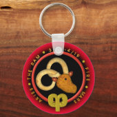 Valxart Aries zodiac logo Sleutelhanger (Voorkant)