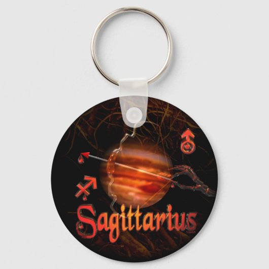 Valxart gothic Sagittarius zodiac sleutelhanger gi (Voorkant)
