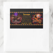 Valxart Gotische Zodiac Weegschaal Schorpioen cusp Rechthoekige Sticker (Tas)