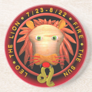 Valxart Leo zodiac-onderzetter Zandsteen Onderzetter