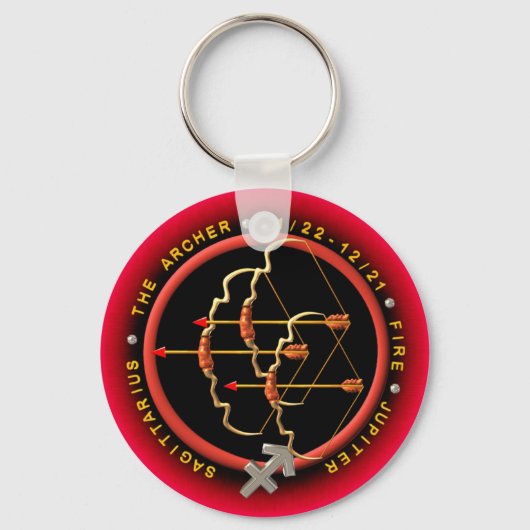 Valxart Sagittarius zodiac logo Sleutelhanger (Voorkant)