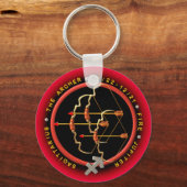 Valxart Sagittarius zodiac logo Sleutelhanger (Voorkant)
