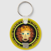 Valxart Virgo zodiac logo Sleutelhanger (Voorkant)