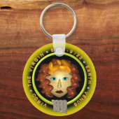 Valxart Virgo zodiac logo Sleutelhanger (Voorkant)