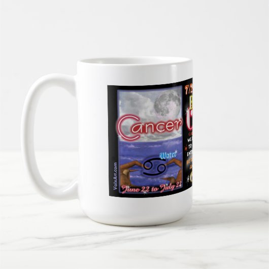 Valxart Zodiac Cusp of Cancer Leo Large 15 oz Mok (Links)