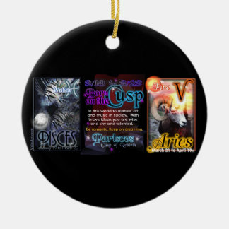 Valxart Zodiac Cusp Pisces Aries Keramisch Ornament