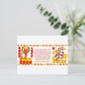 Valxart zodiac fire slang born Pisces Briefkaart (Staand voorkant)