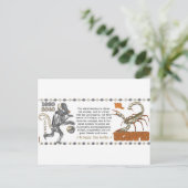 ValxArt Zodiac Scorpio Metal Monkey 1980 1920 Briefkaart (Staand voorkant)