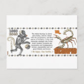 ValxArt Zodiac Scorpio Metal Monkey 1980 1920 Briefkaart (Voorkant)
