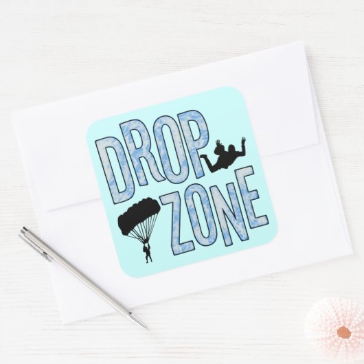 valzone vierkante sticker (Envelop)