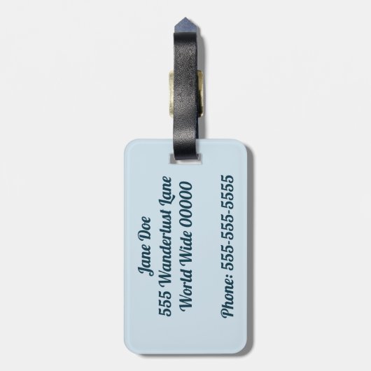 Vamonos Bagage Label (Achterkant verticaal)