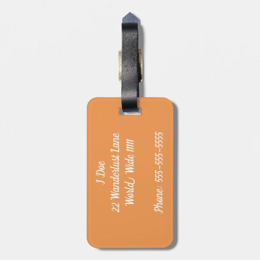 Vamonos Bagagelabel (Achterkant verticaal)