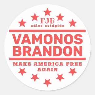 Vamonos Brandon II Classic Ronde Sticker