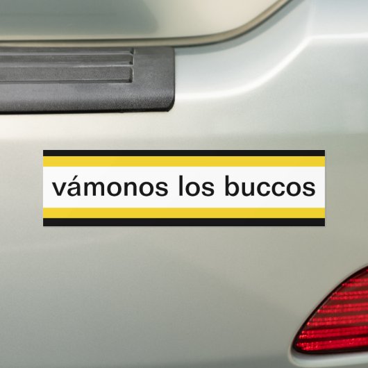 vámonos los buccos automobíl sticker (Op auto)