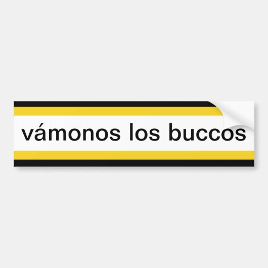 vámonos los buccos automobíl sticker (Voorkant)
