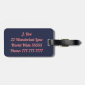 Vamos A La Playa Bagagelabel (Achterkant horizontaal)