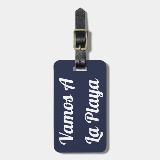 Vamos A La Playa Bagagelabel (Voorkant verticaal)