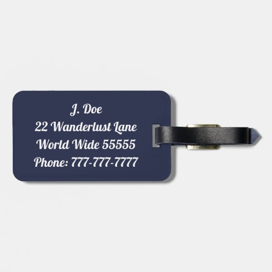 Vamos A La Playa Bagagelabel (Achterkant horizontaal)