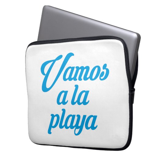 VAMOS A LA PLAYA LAPTOP SLEEVE (Voorkant Links)