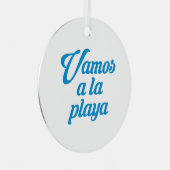 VAMOS A LA PLAYA METALEN ORNAMENT (Voorkant Rechts)