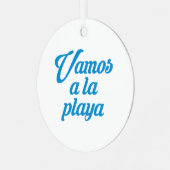 VAMOS A LA PLAYA METALEN ORNAMENT (Voorkant links)