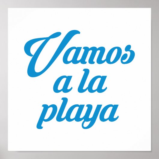 VAMOS A LA PLAYA POSTER (Voorkant)