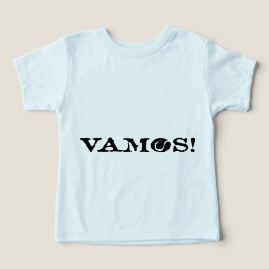 Vamos! Baby T-shirt (Design voorkant)