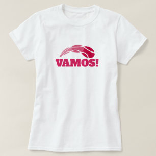 Vamos! Cute tennis t shirt for women and girl