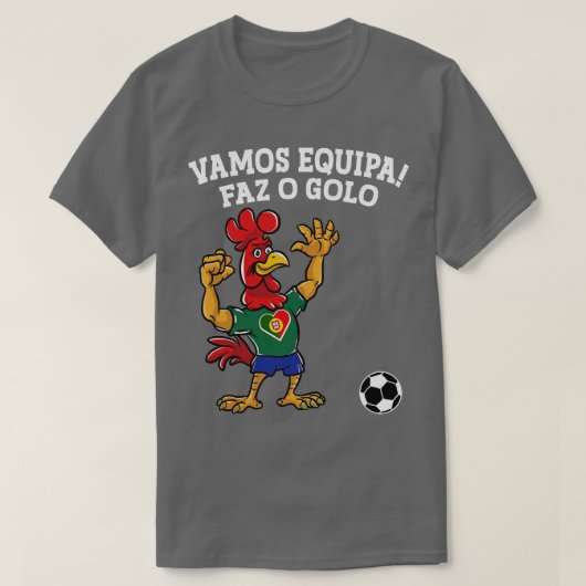 Vamos Equipa Faz o Golo T-shirt (Design voorkant)