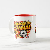 VAMOS ESPANA Mok | Patriotisch Spanje Voetbal (Voorkant links)