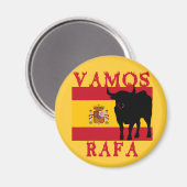 Vamos Rafa met vlag van Spanje Magneet (Voorkant / Achterkant)