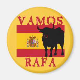 Vamos Rafa met vlag van Spanje Magneet
